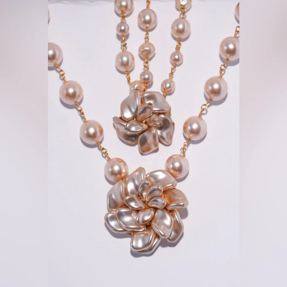 Vintage Tanner Elegant Pearl Necklace with matching bracelet #21